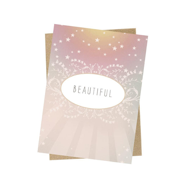 papaya beautiful mini greeting card 