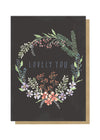 lovely you greeting card front