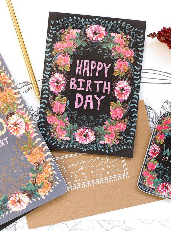 wild at heart birthday greeting card styled
