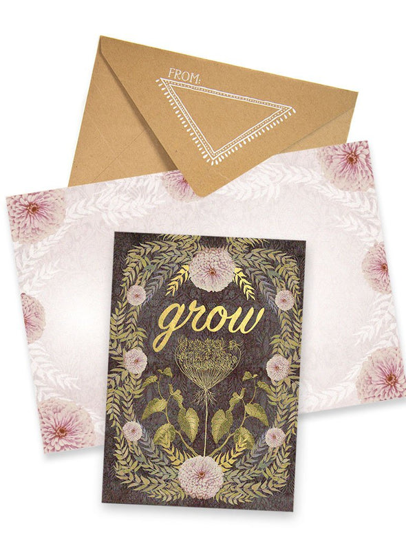 grow greeting card collage