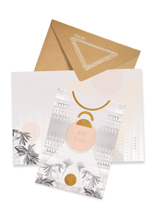 Huge Thanks Greeting Card with envelope