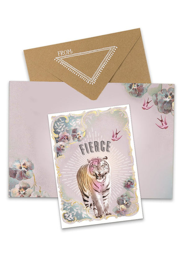 Fierce Greeting Card with envelope