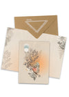papaya feminine golden hour muse greeting card collage