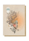 papaya feminine golden hour muse greeting card front