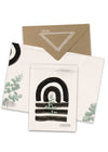 papaya ink arches feminine greeting card collage