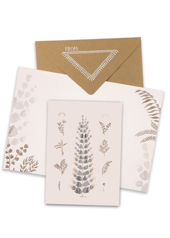 papaya ink study botanical greeting card front